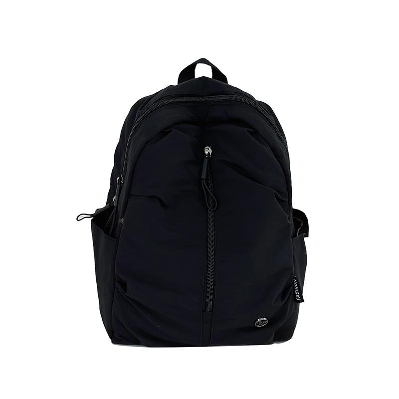 Schoolbag Korean version of fashionable women lightweight simple lazy style backpack canvas versatile small backpack travel travel small schoolbag