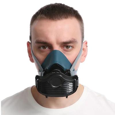 Sprey Boya Ev Dekorasyonu İçin Uygun Silikon Toz Geçirmez Maske Taşlama Toz Solunum Cihazı Kendinden Emişli Filtre Toz Yarım Maskesi