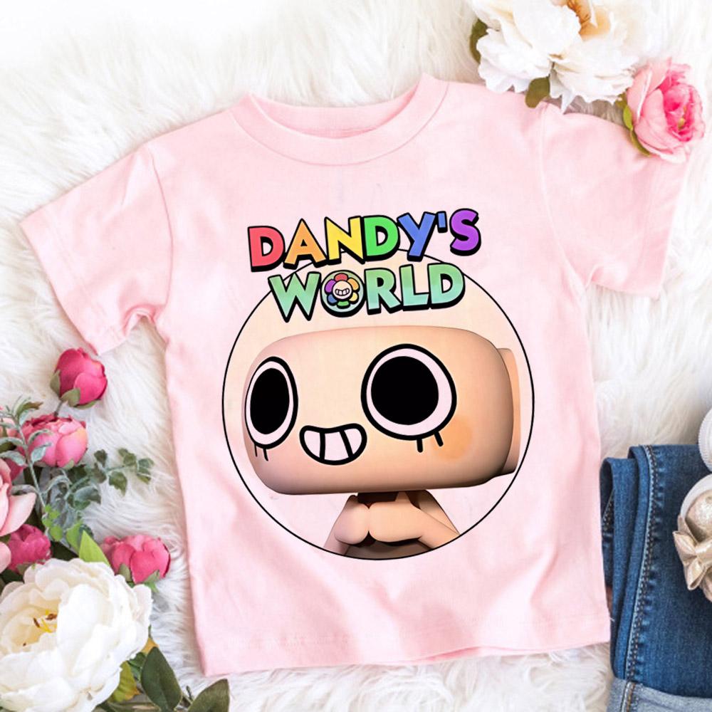 Dandys World T Shirt Kids Father Mother Fashion Casual Cartoon T-Shirts Men Teen Boys Loose O-Neck Short Sleeve Summer Clothes