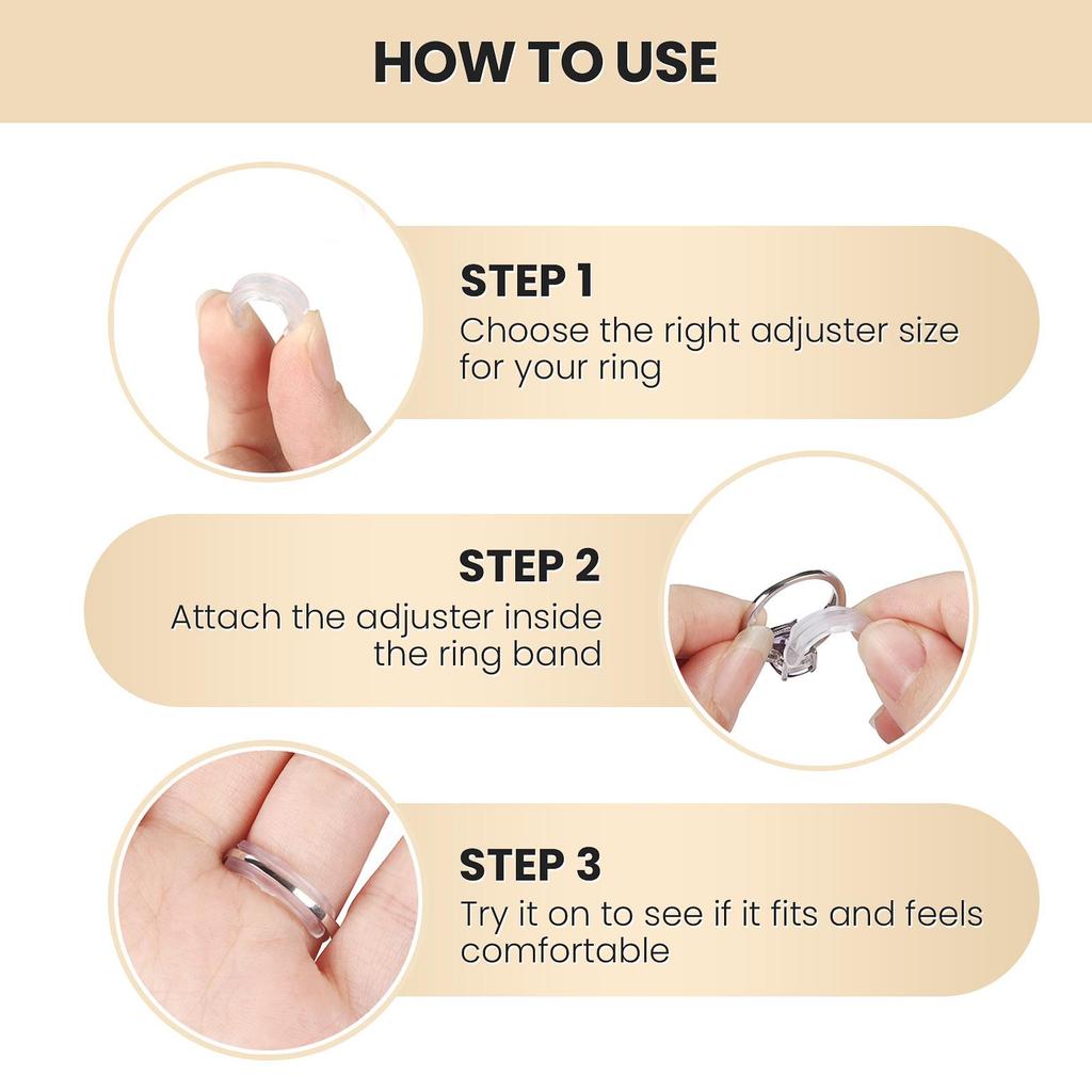 Ring Size Adjuster Set: Pads & Resizing Gadget