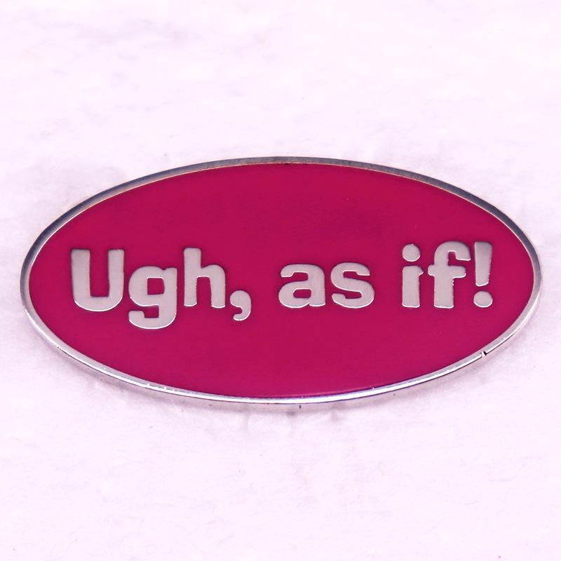 Top Comedy Romance Film Quotes Brooch Badge серебряный