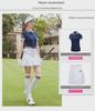Women's Summer Lapel Golf T-Shirt - Korean Style Short-Sleeved Sports Top