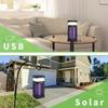Solar Portable USB Mosquito Killer,Rechargeable Bug Zapper Lamp for Camping,Hiking,Travel,Indoor/Outdoor Use,Silent, Mosquito Repellent Alternative