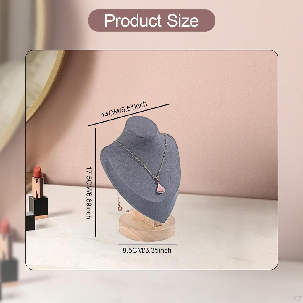 Chain Jewelry Bust Organizer Necklace Display Stand Vendors for Personal Vanity Showroom