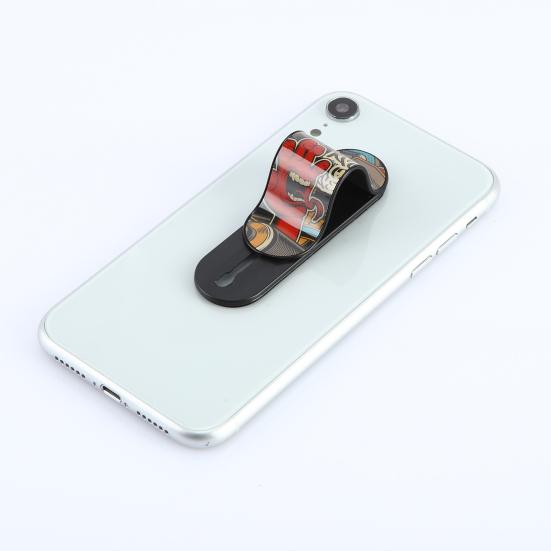 Portable Multi Band Finger Ring Holder U Shaped Grip Stand Mount with Back