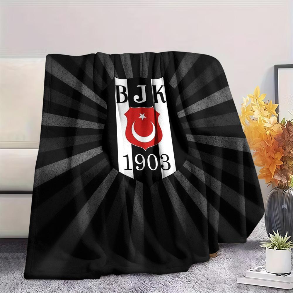 Beşiktaş Gymnastics Club Tištěná flanelová deka, Vysoce kvalitní, Pohodlná pro všechna roční období, Domácí dekorace, Teplo a pohodlí