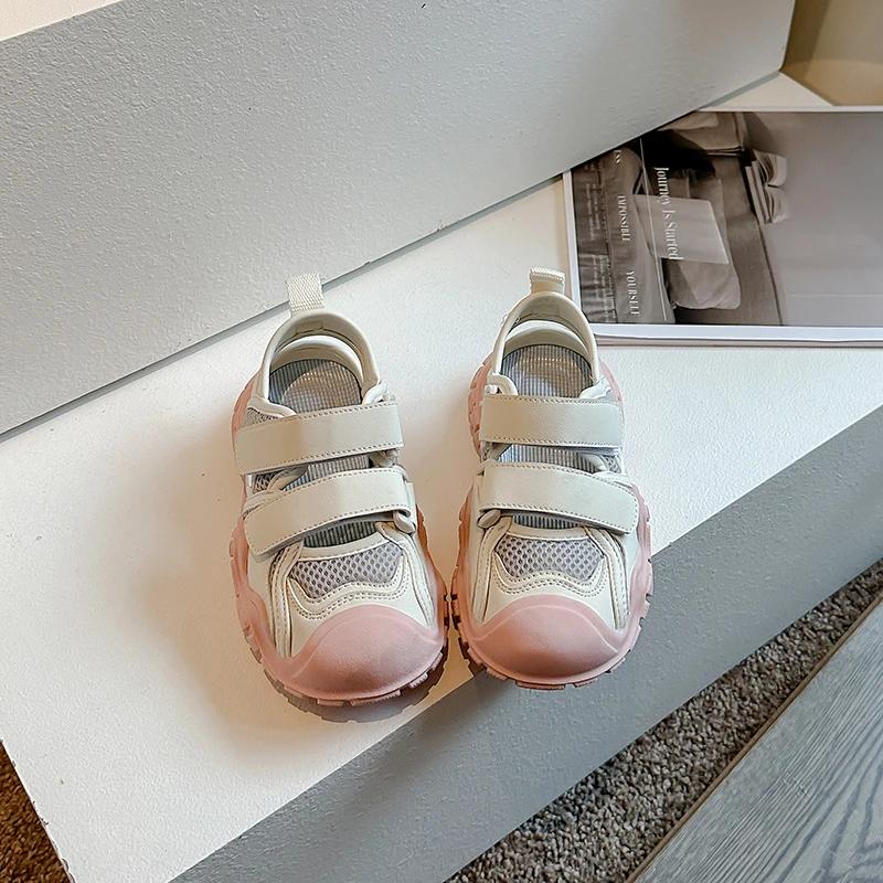 Children's Summer Sports Sandals Patchwork Versatile Boys School Causal Cut-outs Running Shoes Fashion Kids Girls Mesh Sandals