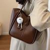 Tote Bag New Leather Women's Bag Autumn and Winter High-end Leisure Commuter Bag Portable Shoulder Bag Luggage