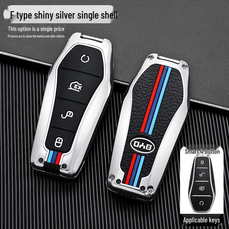 

Luxury Metal Key Case for BYD Song Pro/Plus, Yuan, Han, Tang DMi, Qin Plus