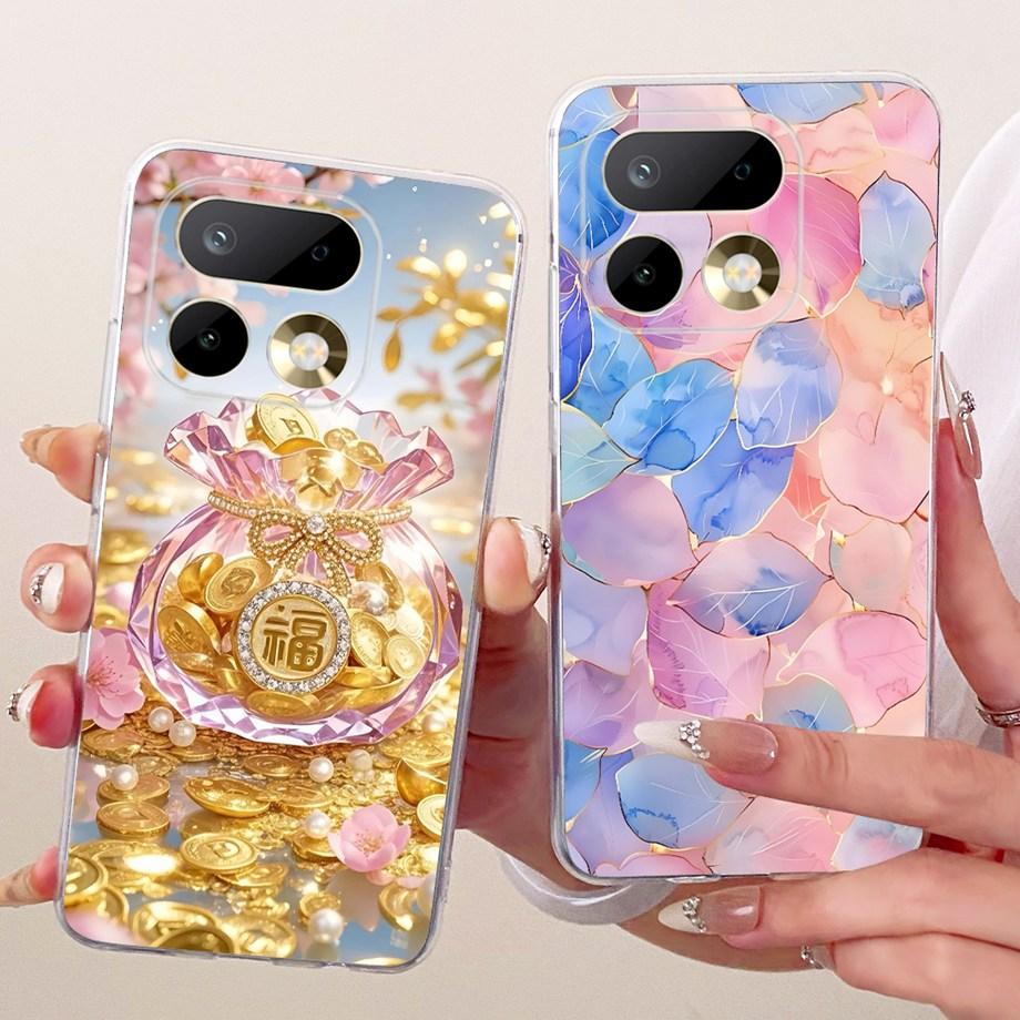 Für Realme 16 Pro Pro+ Handyhülle Weiche Klare Silikonhülle Schmetterling Drache Katze Blumengemälde Bumper RMX5121 RMX5131 Fundas