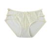 Damen Spitzen-Tanga im japanischen Stil: Hohle Netz-Mid-Waist, Bequeme & Atmungsaktive Baumwoll-Schritt-Slips.