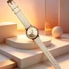 Rhinestone Heart Women's Watch Leather Strap Quartz Fashion Minimalist Wristwatch