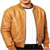 NOORA Men's Real Leather Bomber Jacket ST091