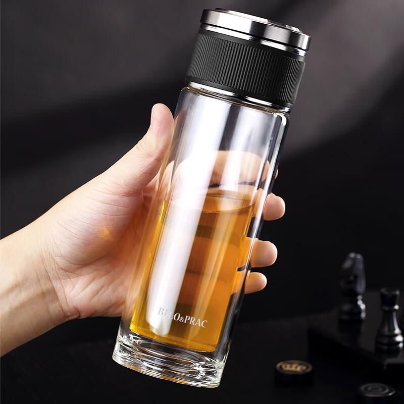 Beloki Star Shine Double Wall Glass Tea Infuser Mug