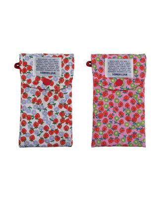 Soworlian Snap Pencil Case Pencil Pouch_Strawberry Farm