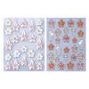 5D Embossed Flower Nail Stickers Self-Adhesive DIY Spring Summer Floral Nail Art Decals