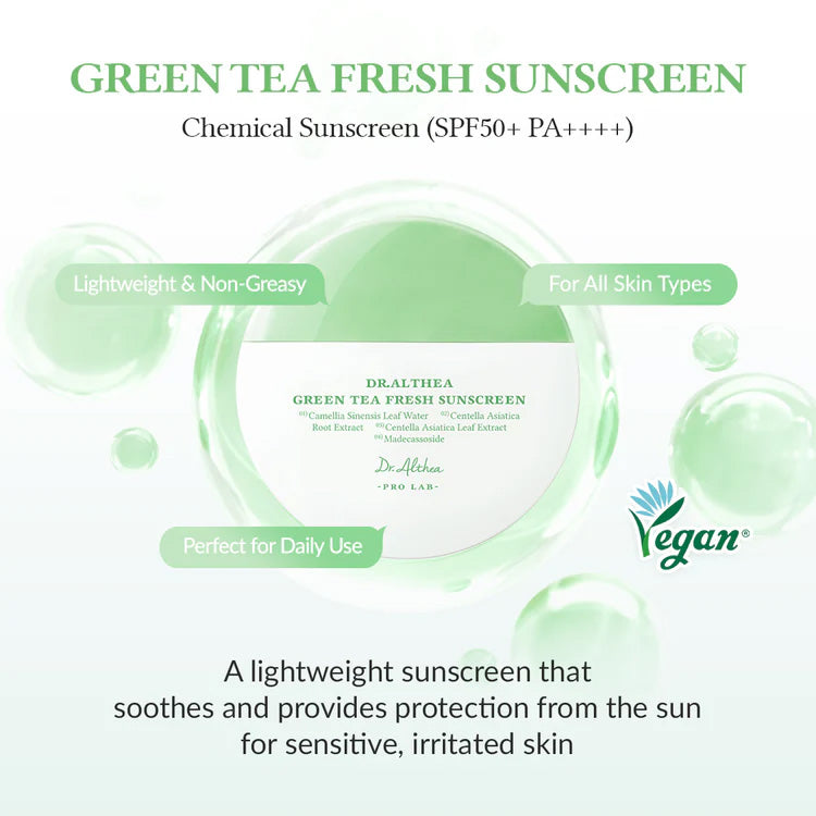 Dr.Althea Green Tea Fresh Sunscreen SPF50+ PA++++ 45ml