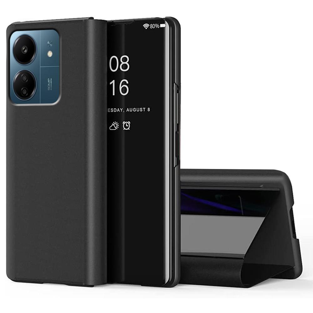 Case for Xiaomi Redmi 13C / Poco C65, Clear View, Black