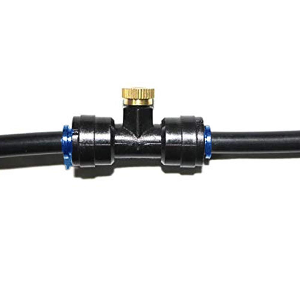 10 Stück Messing Wassersprühzerstäuber für Gartenkühlung Bewässerung 2-Punkt Schnellsteckdüse Niederdruck Zerstäuberspray