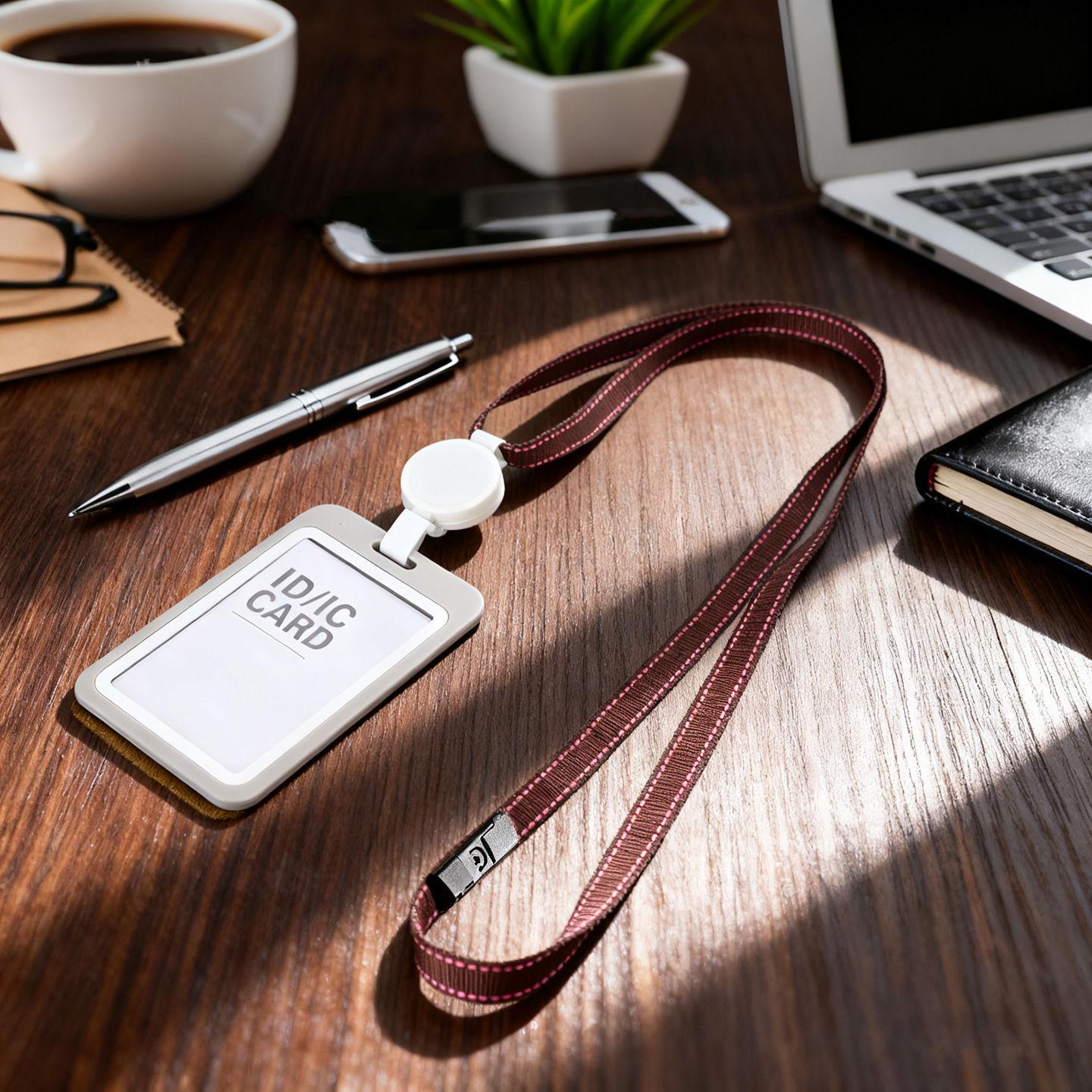 Retractable Lanyard Badge & ID Card Holder for Office, Student, and Bus Passes.