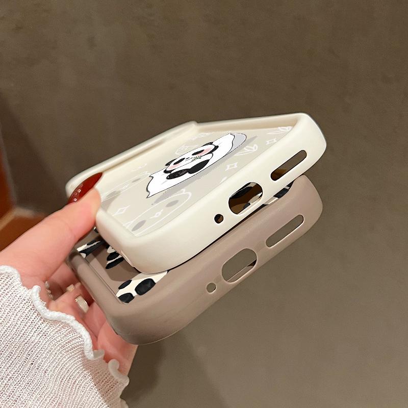 Lovely Pandas Pattern Matte Soft Phone Case For Google Pixel 9 Pro XL 8 Pro 8A Shockproof Lens Protection TPU Bumper Cover