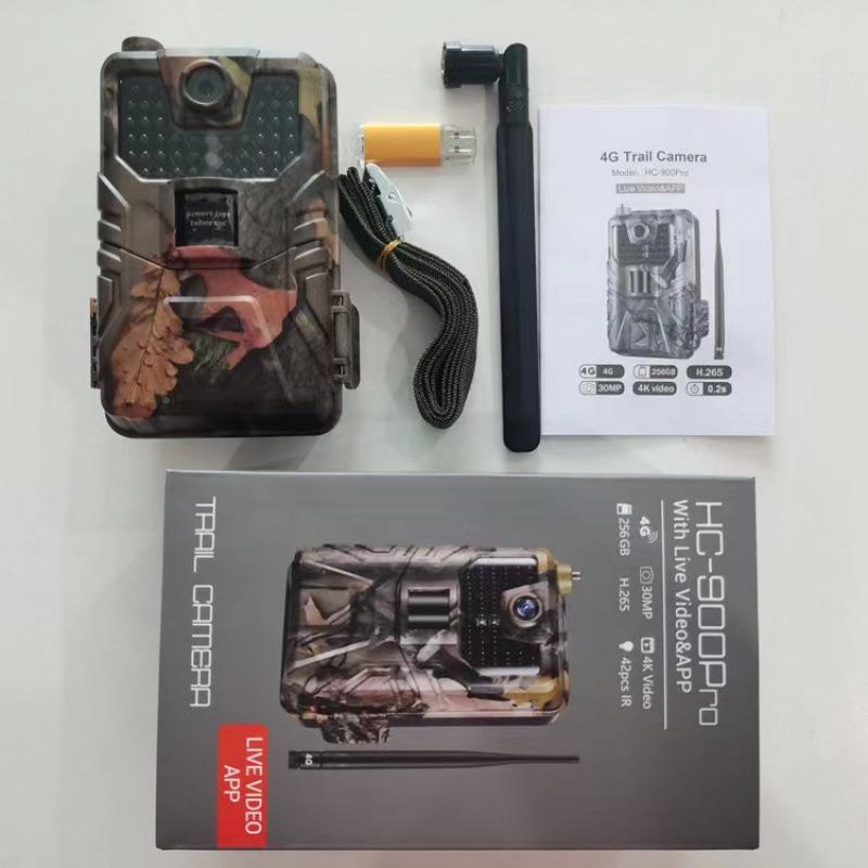 HC-900Pro 36MP 4K Outdoor Infrared Hunting Camera with 4G & Real-time Video