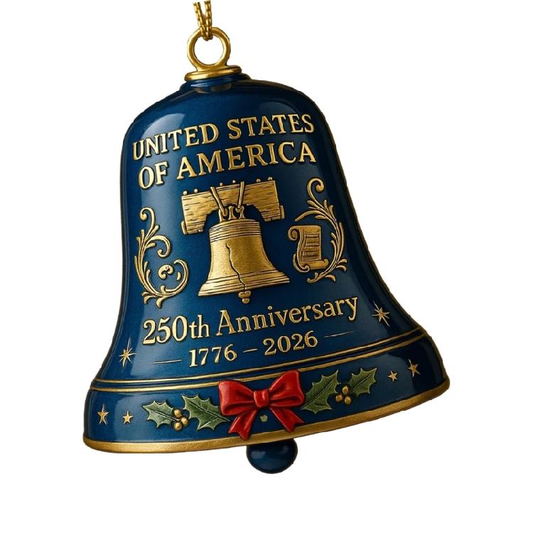 Elegante Campanella di Natale in Metallo Lucidato Inciso Per Decorazioni Festive Regalo di Anniversario Accessorio da Collezione
