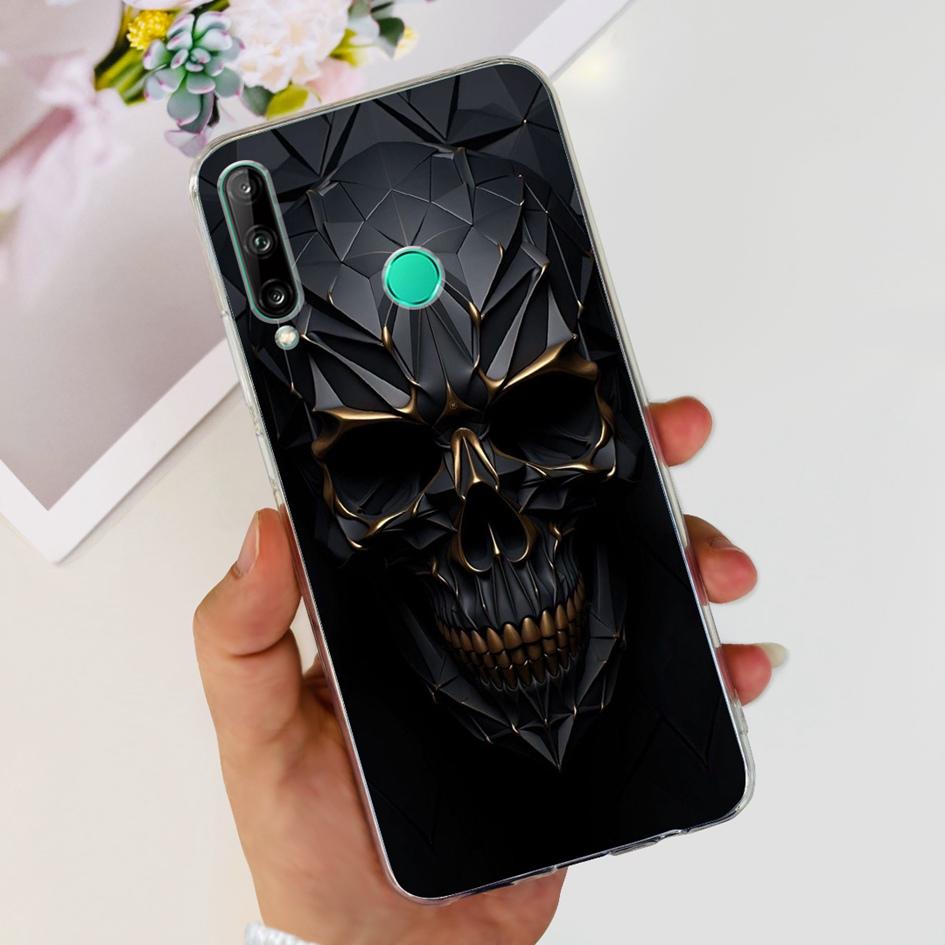 For Huawei Y7p 2020 Case Honor 9C Silicone Cover Fashion Butterfly Clear TPU Fundas For Huawei P40 Lite E ART-L28 ART-L29 Bumper