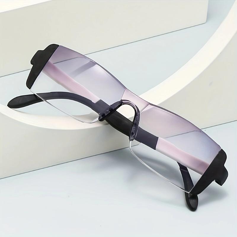 Blaulichtfilter Bifokale Lesebrille Damen Rahmenlos Herren Presbyopie Brille +100 Bis +400