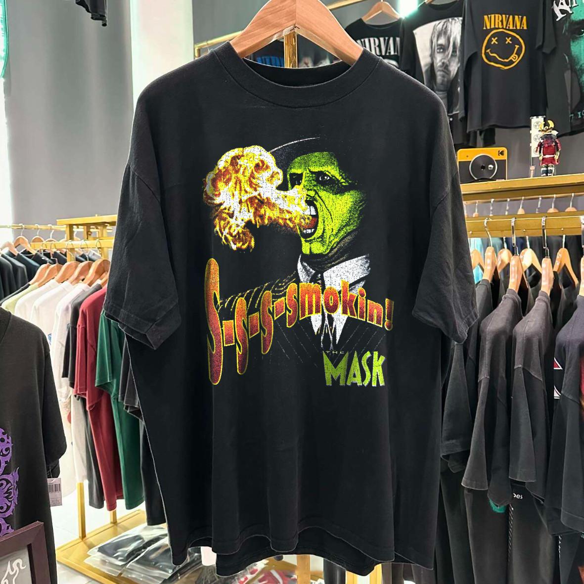 Smokin Mask Rare T-Shirt Black S XXL