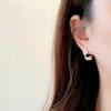 Double Arc Twisted Ear Buckle Light Luxury Niche Design Earrings Exquisite, Simple, High-end Feeling Earrings for Women