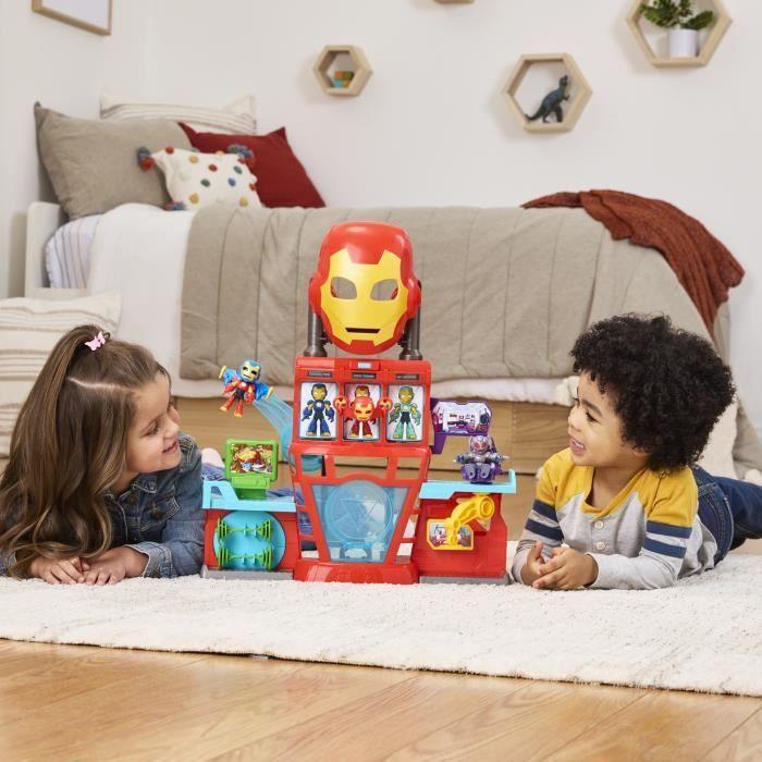 QG d'Iron Man, coffret électronique pour enfant, Marvel Iron Man and his Awesome Friends, dès 4 ans