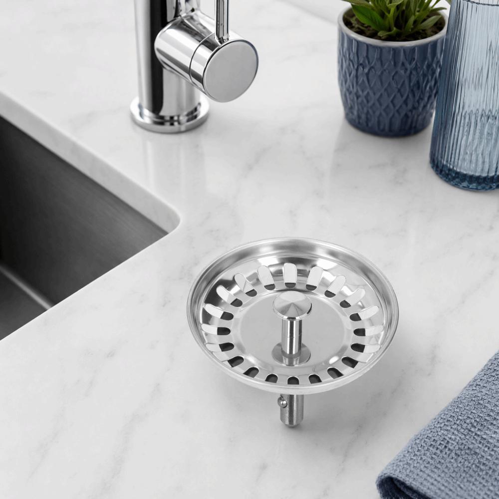 Stainless Steel Sink Strainer Bottom Stopper Drain Filter Strainer  Kitchen Sink