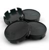 4pcs Outer Diameter 65mm Inner Diameter 63mm Black ABS Car Wheel Center Hub Cap