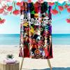 Pirate Anime Print Beach Towel, Large Soft Quick Dry Towel for Beach Camping Swimming