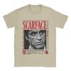 Fun 90s Classic  Movie Scarface  T-Shirts for Men Crew Neck Pure Cotton T Shirts  Short Sleeve Tees Big Size Tops
