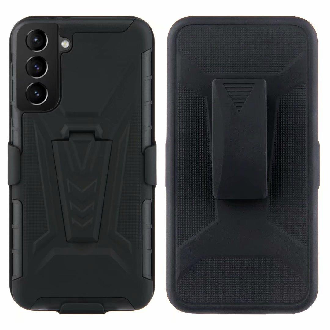 

ShockProof Heavy Duty Armour Tough Stand Case With Belt Clip For Samsung Galaxy S21 Ultra/S21+ Plus For Galaxy S21 Plus