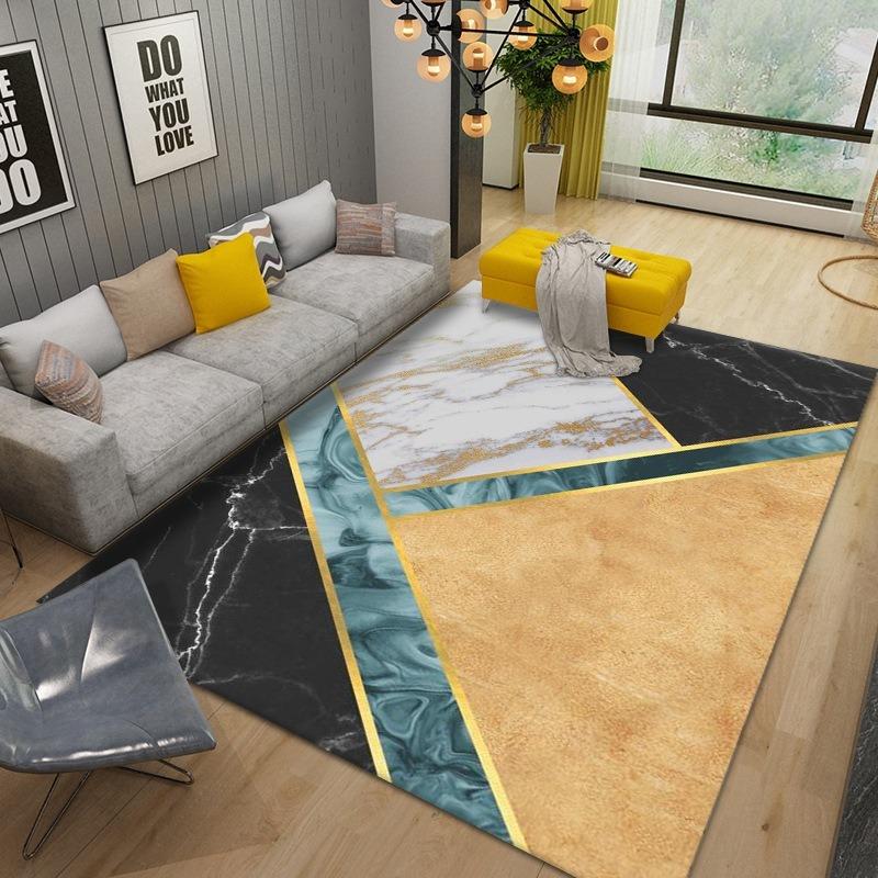 

Геометричний скандинавський килим для вітальні Сучасний розкішний диван Декор столу Килимок для підлоги Спальня Килим великої площі Кухня Протиковзкий килимок 40x60cm