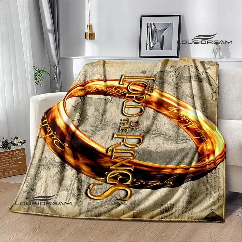 L-Lord of the Rings printed blanket Warm Flannel Blankets Soft and Comfortable Home Travel Blanket bed linings Birthday Gift