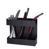 Multifunctional Storage Rack For Straws Cutlery 3 Section Cabinet Organizers With Drainage Design Kitchen Accessory