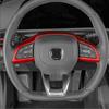 For Changan CS35 PLUS Accessories -2025 ABS CarbonFiber Car Steering Wheel Button Cover Trim Steering Wheel Control Sticker