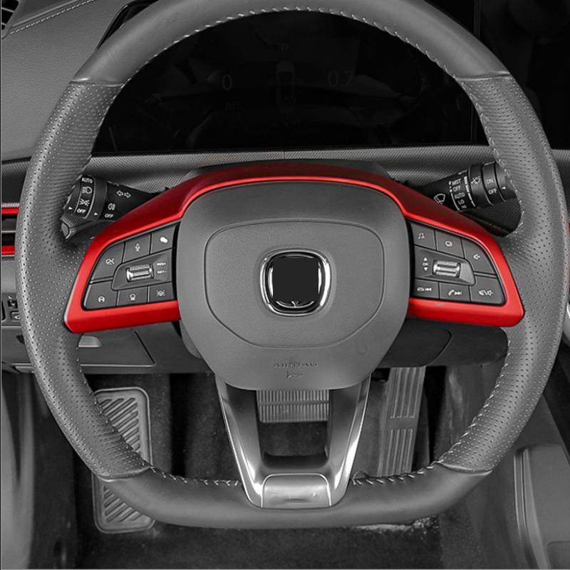 For Changan CS35 PLUS Accessories -2025 ABS CarbonFiber Car Steering Wheel Button Cover Trim Steering Wheel Control Sticker