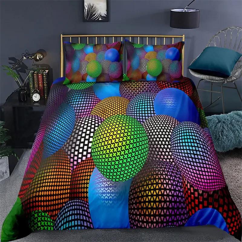 3D Honeycomb Abstract Geometric Comfortable Duvet Quilt Cover Pillowcase Bedding Set Children Bedroom Decoration Home Textile