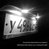 2 PCS LED License Plate Light, 12V 2835 Chips Car Tag LED Bulb with Aluminum Light Holder, Waterproof/Rainproof IP68 License Plate Screw Bolt Lamp