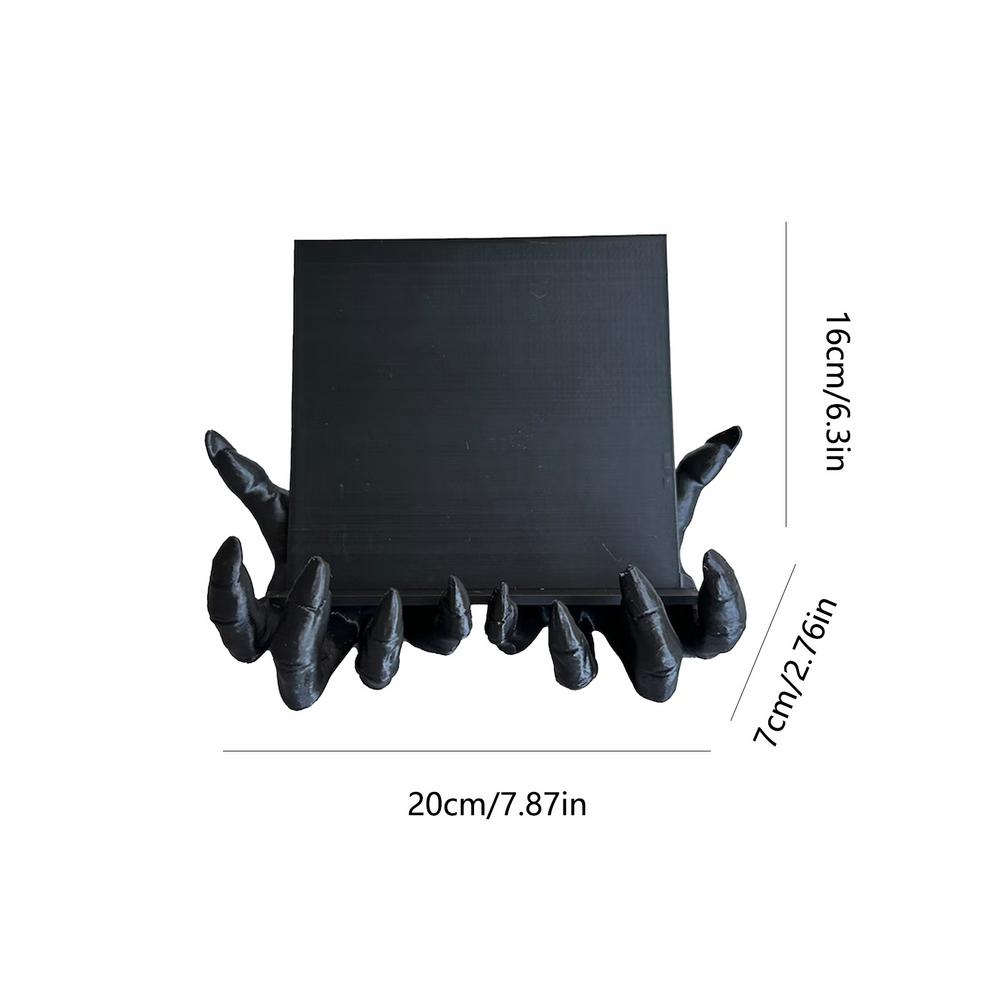 

Подставка для книг для чтения Смола Рука Дьявола Подставка для чтения книг Книжная полка Украшения Декоративный домашний декор Хэллоуин Креативные подарки