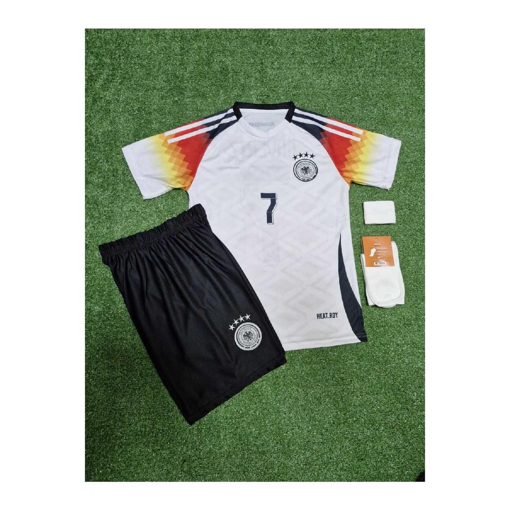 Germany 2024/25 New Season Kai Havertz Kids Jersey Shorts Socks Bracelet Set Of 4