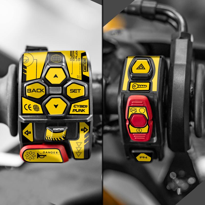 For 2025 CFMOTO 750SR-S Key Switch Stickers 3M Adhesive Weatherproof Easy-Install Custom High-Fit Mod Parts