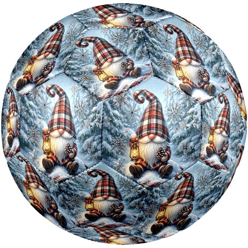 1pc Winter Gnome Scene Size 5 Soccer Ball Professional Match Training Football Indoor &Outdoor Sports Ball Training Ball Lightweight Durable Y46