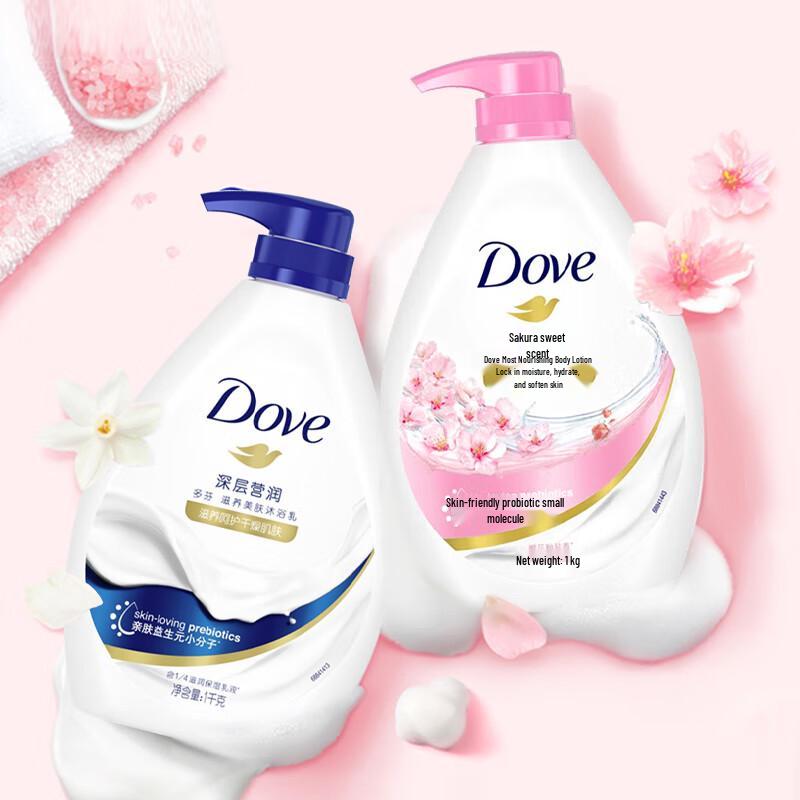Набор гелей для душа Dove с долгим ароматом