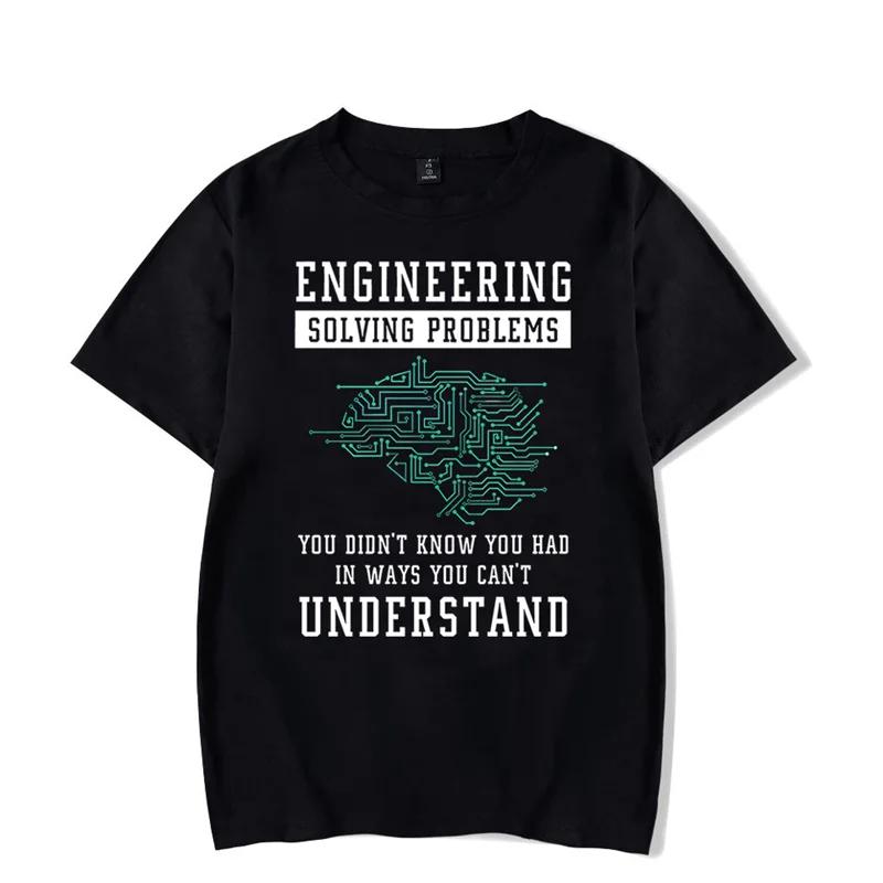 Funny Engineering Men's T-Shirts Clothing Engineer Women Men Shirt Summer Oversized Tshirts Mechanical Engineer Men T Shirt Tees